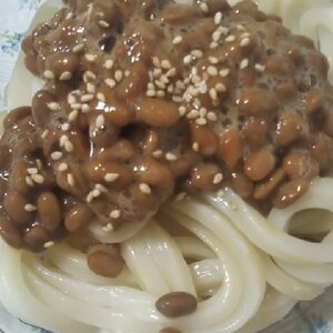 梅納豆のぶっかけうどん